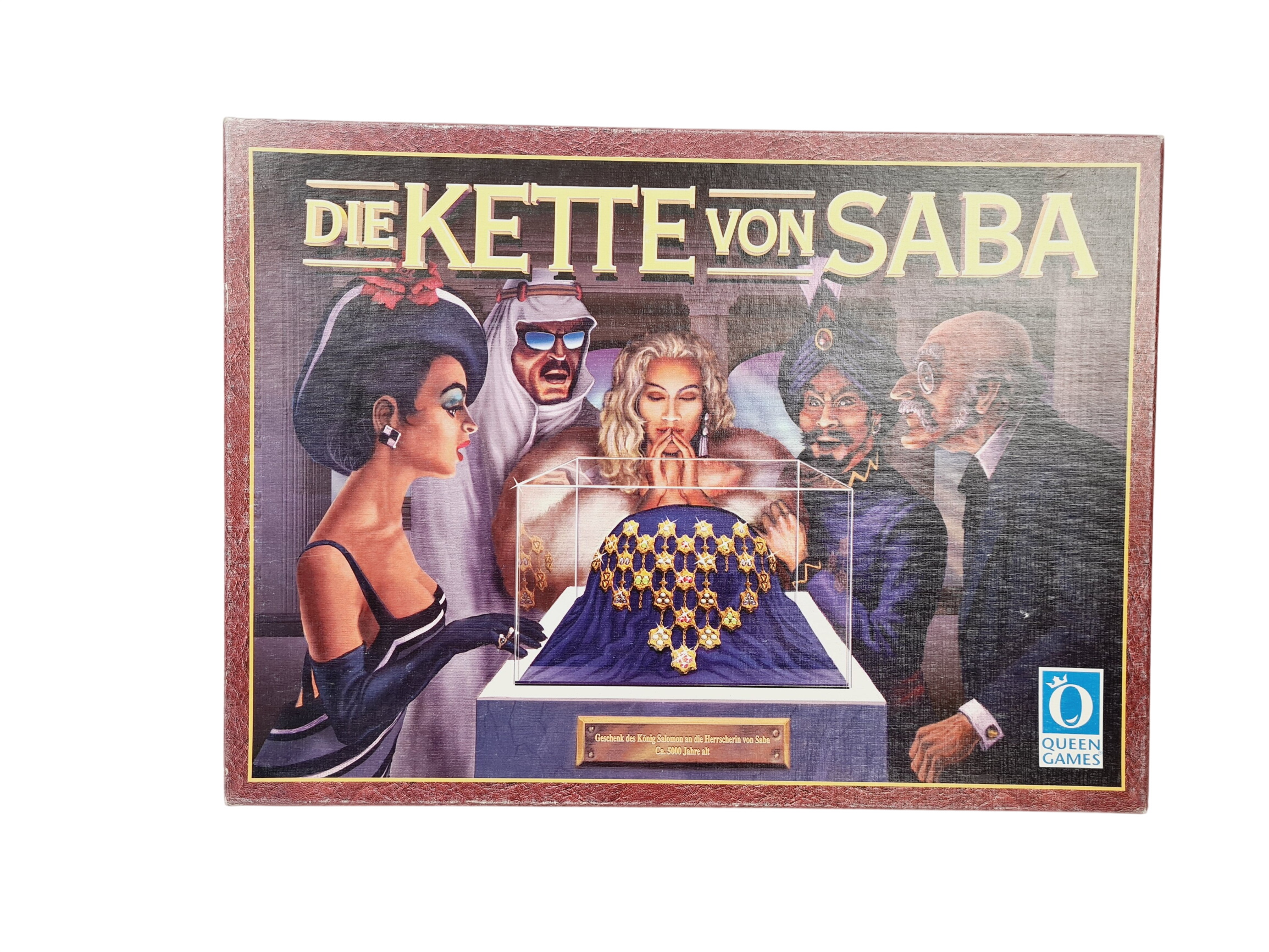 Jeu de société vintage en allemand - Die kette von Saba - Queen games - 1997 - Dès 8 ans Bon état - 10,00 € Jeu de société vintage en allemand - Die kette von Saba - Queen games - 1997 - Dès 8 ans Bon état reconditionné disponible sur Label Emmaüs