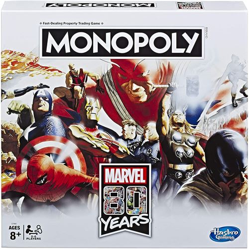 Jeu de société Winning Moves Monopoly Marvel 80 ans Comics État correct reconditionné disponible sur Fnac