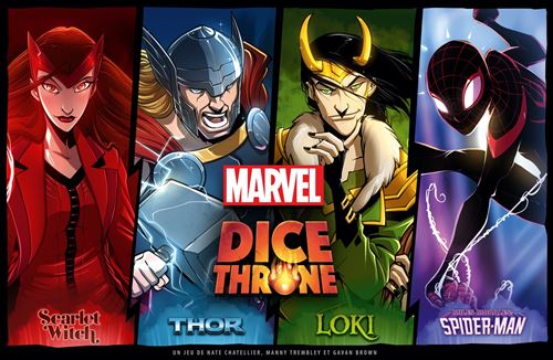 Jeu de stratégie Lucky Duck Games Dice Throne Marvel Thor, Loki, Spider-Man, Scarlet Witch État correct Lucky Duck Games reconditionné disponible sur Fnac
