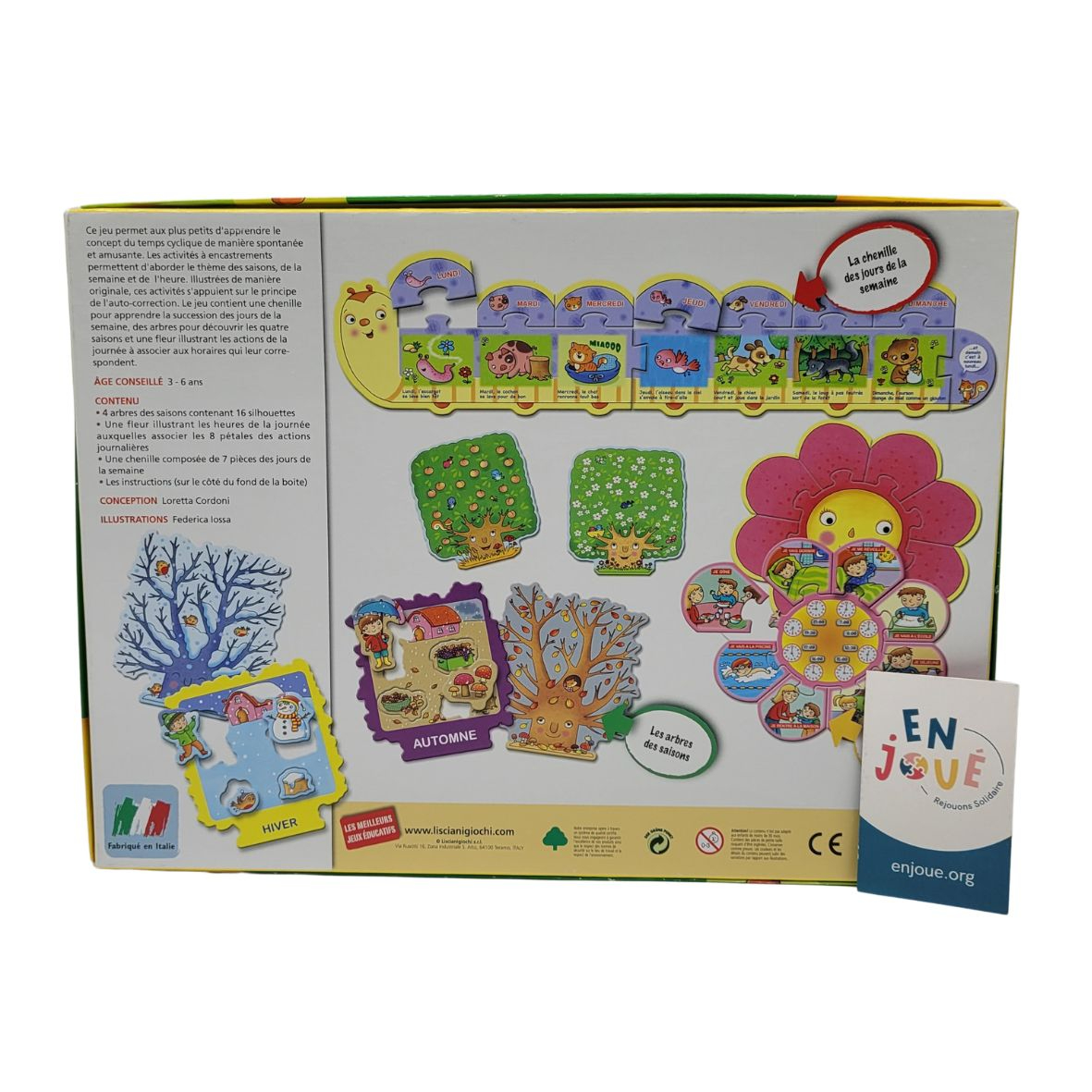 Voir photo 3 de Jeu éducatif - Les Saisons et l'heure - Lisciani Gioche - À partir de 3 ans. Jeu éducatif - Les Saisons et l'heure - Lisciani Gioche - À partir de 3 ans. Bon état reconditionné photo 3