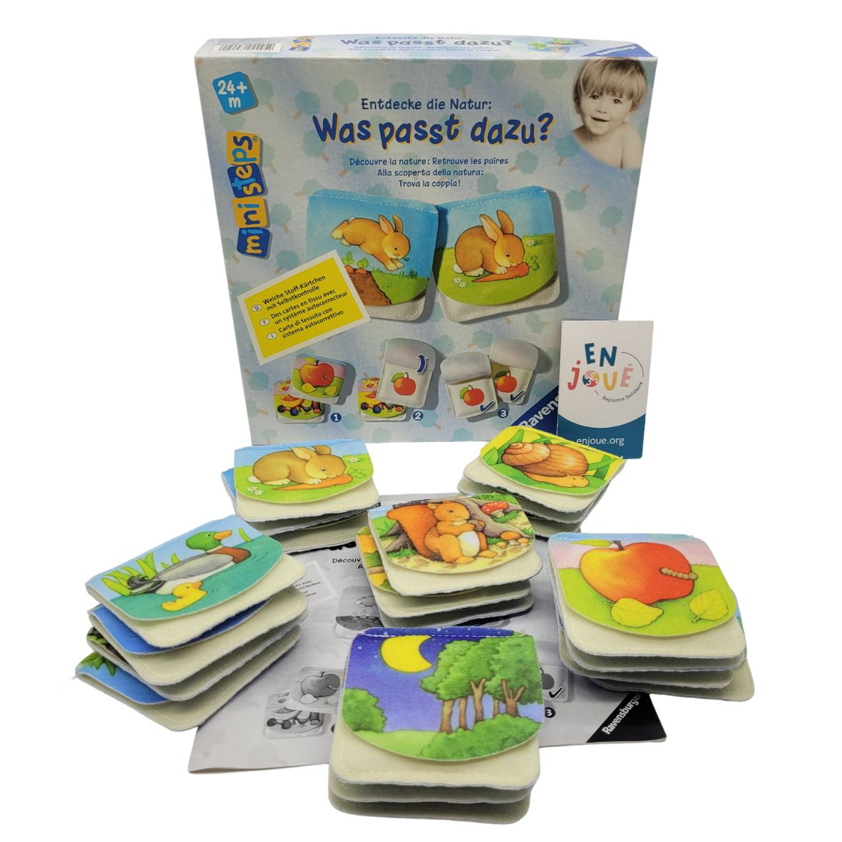 Voir photo 2 de Jeu éducatif - Ministeps découverte la nature retrouve les paires - Ravensburger - Dès 24 mois. Jeu éducatif - Ministeps découverte la nature retrouve les paires - Ravensburger - Dès 24 mois. Bon état reconditionné photo 2