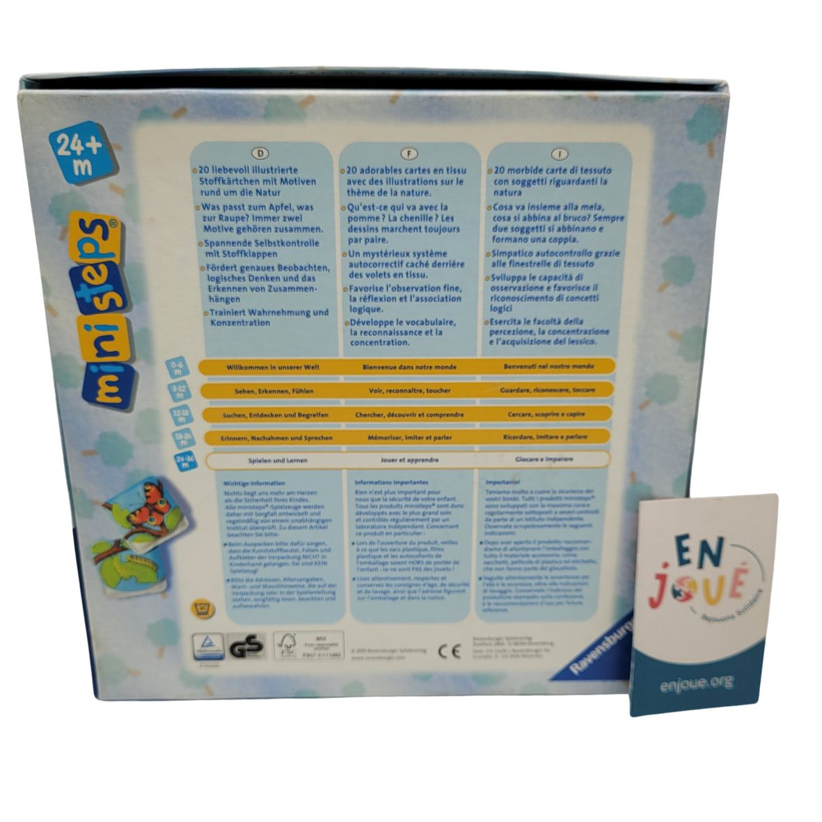 Voir photo 3 de Jeu éducatif - Ministeps découverte la nature retrouve les paires - Ravensburger - Dès 24 mois. Jeu éducatif - Ministeps découverte la nature retrouve les paires - Ravensburger - Dès 24 mois. Bon état reconditionné photo 3