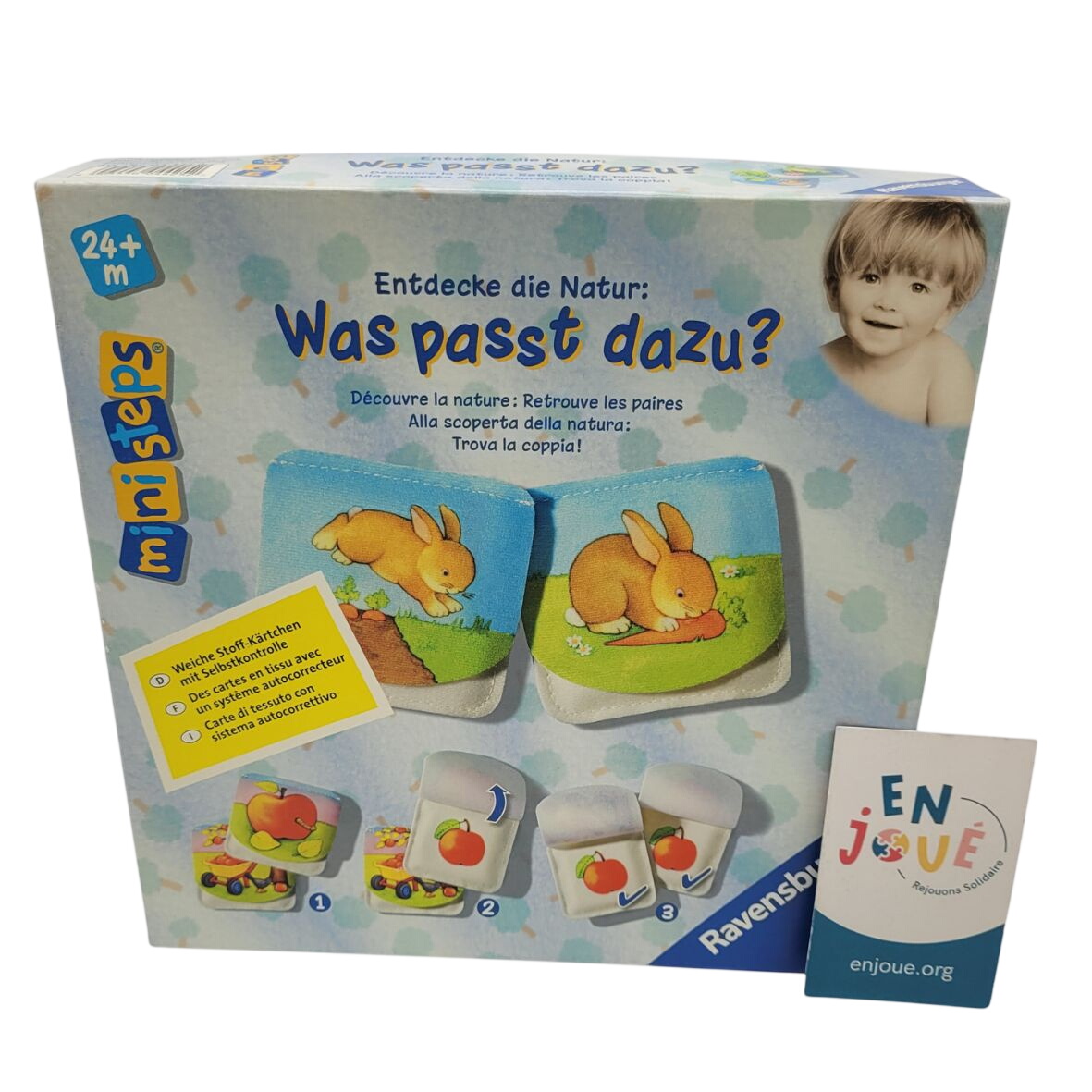 Acheter Jeu éducatif - Ministeps découverte la nature retrouve les paires - Ravensburger - Dès 24 mois. Bon état - 10,00 € Jeu éducatif - Ministeps découverte la nature retrouve les paires - Ravensburger - Dès 24 mois. Bon état reconditionné disponible sur Label Emmaüs