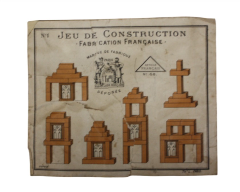Voir photo 3 de Jeu en bois de construction pour enfant de 1900 THIEL PARIS Jeu en bois de construction pour enfant de 1900 THIEL PARIS État correct reconditionné photo 3