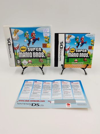 Jeu Nintendo DS New Super Mario Bros. en boite, complet + VIP non grattés Bon état reconditionné (offre indisponible)