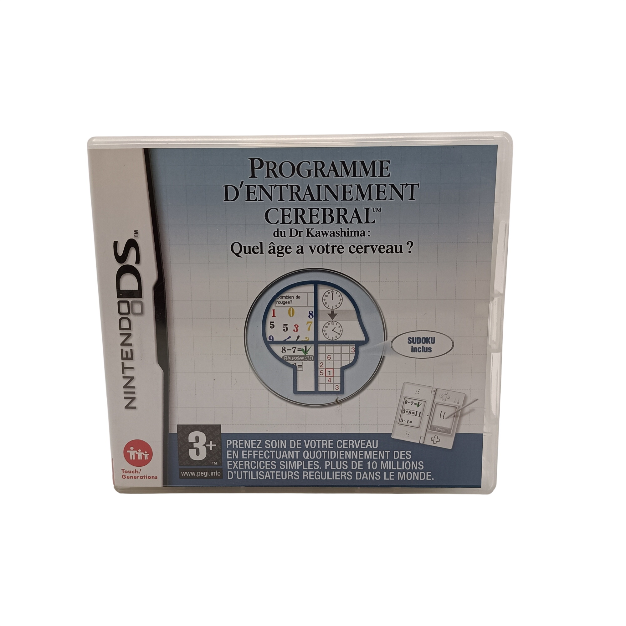 Acheter Jeu Nintendo DS Programme d'entraînement cérébral Dr Kawashima complet avec notice Très bon état - 10,00 € Jeu Nintendo DS Programme d'entraînement cérébral Dr Kawashima complet avec notice Très bon état reconditionné disponible sur Label Emmaüs