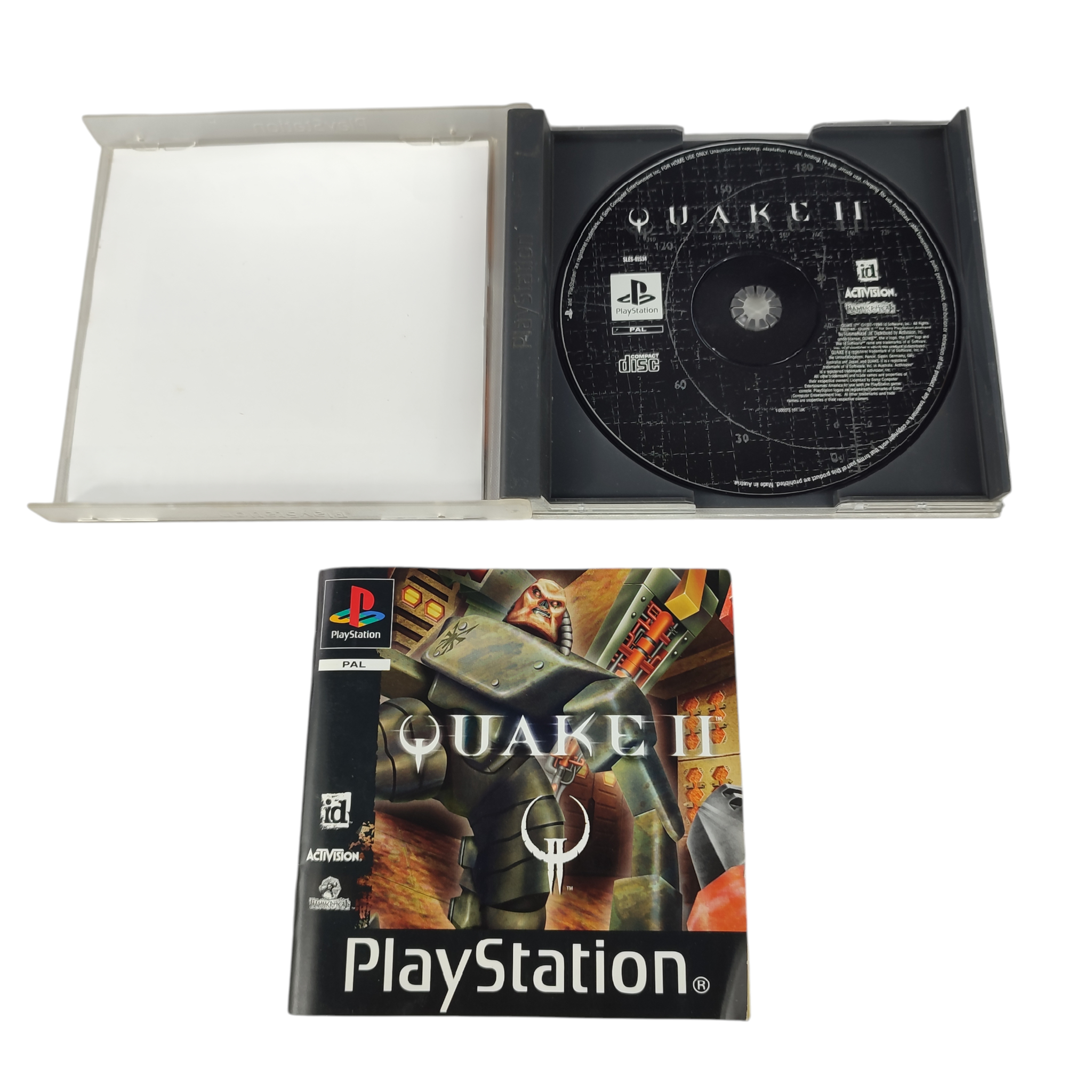 Voir photo 3 de Jeu PlayStation 1 - Quake 2 (complet) Jeu PlayStation 1 - Quake 2 (complet) État correct reconditionné photo 3