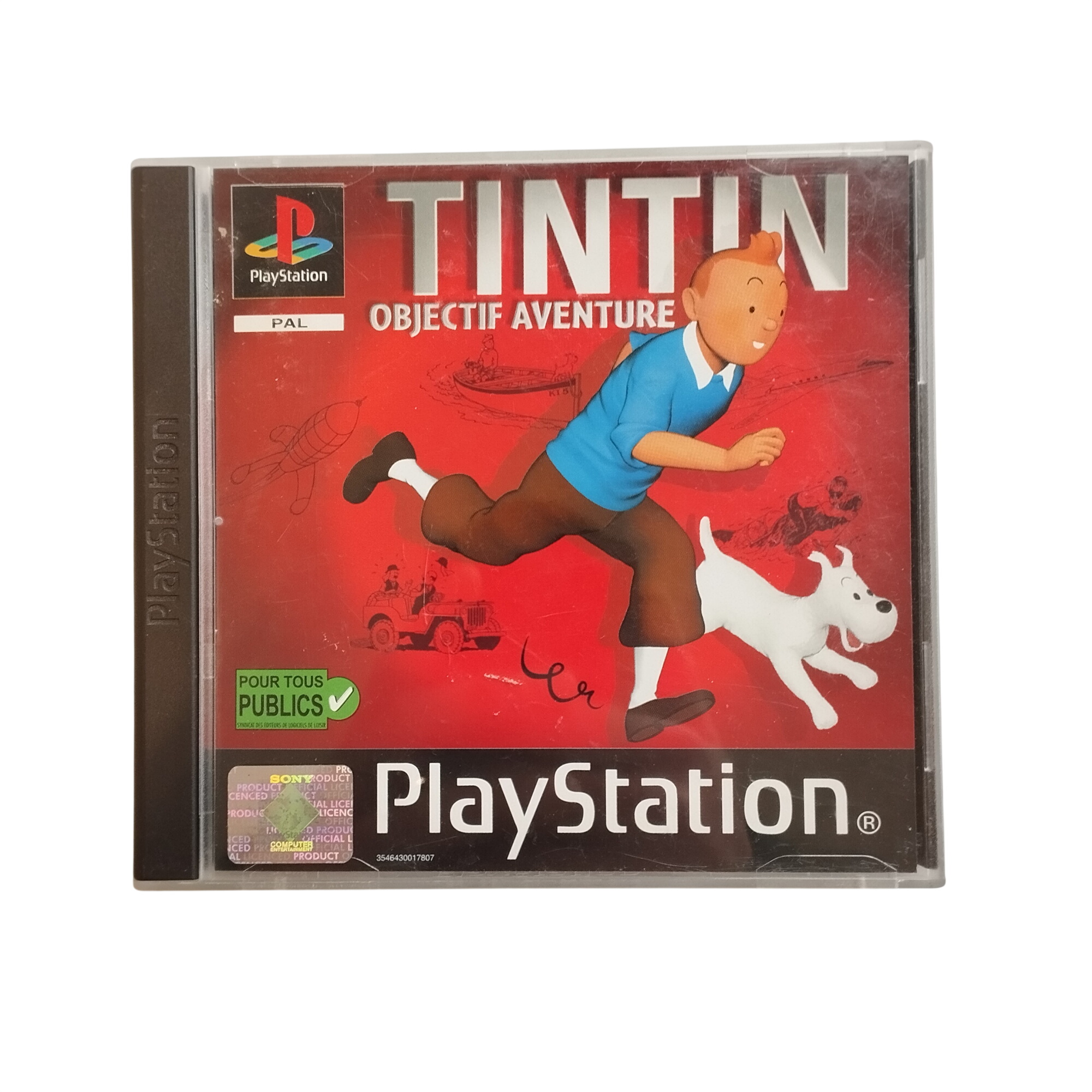 Jeu PS1 pour les fans : Tintin - Objectif Aventure Très bon état - 12,00 € Jeu PS1 pour les fans : Tintin - Objectif Aventure Très bon état reconditionné disponible sur Label Emmaüs