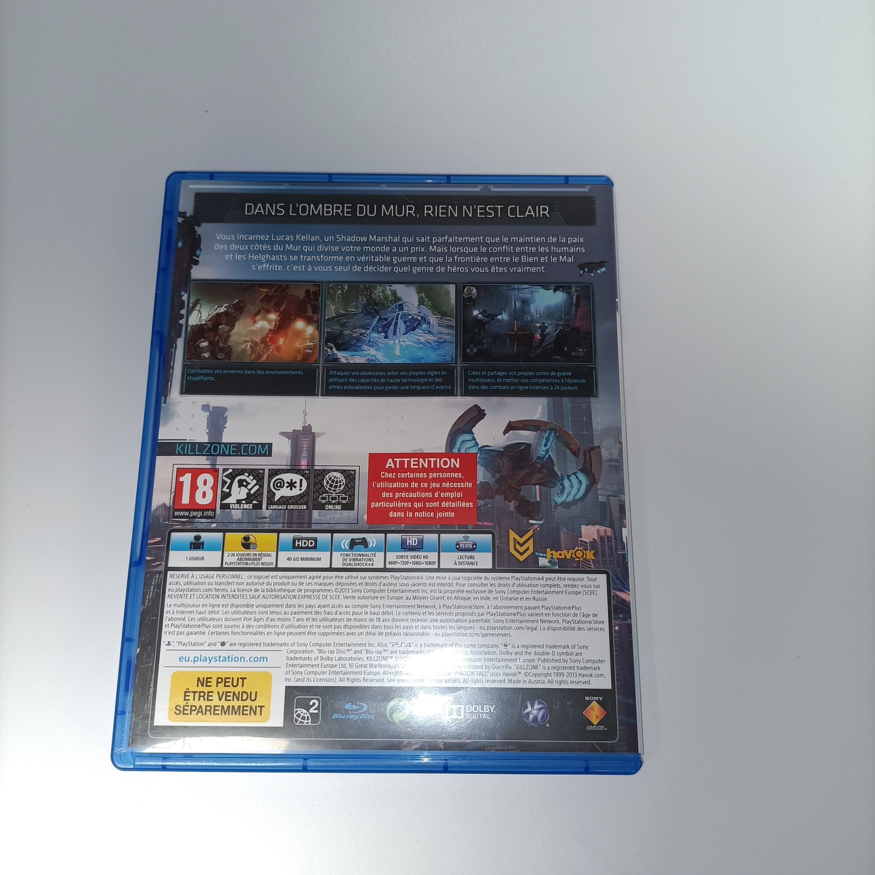 Voir photo 3 de Jeu PS4 Killzone Shadow Fall FPS action science-fiction PlayStation 4 complet PAL FR Jeu PS4 Killzone Shadow Fall FPS action science-fiction PlayStation 4 complet PAL FR Très bon état reconditionné photo 3