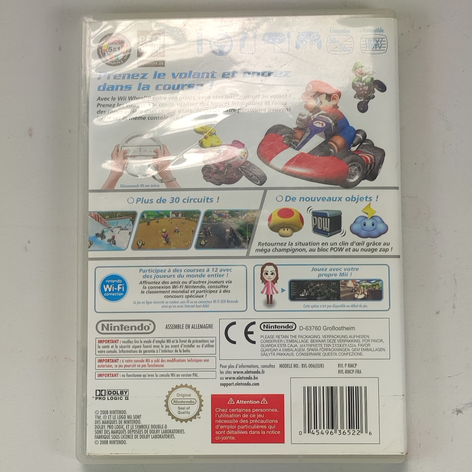 Voir photo 2 de Jeu Wii " Mario Kart Wii " Jeu Wii " Mario Kart Wii " Bon état reconditionné photo 2