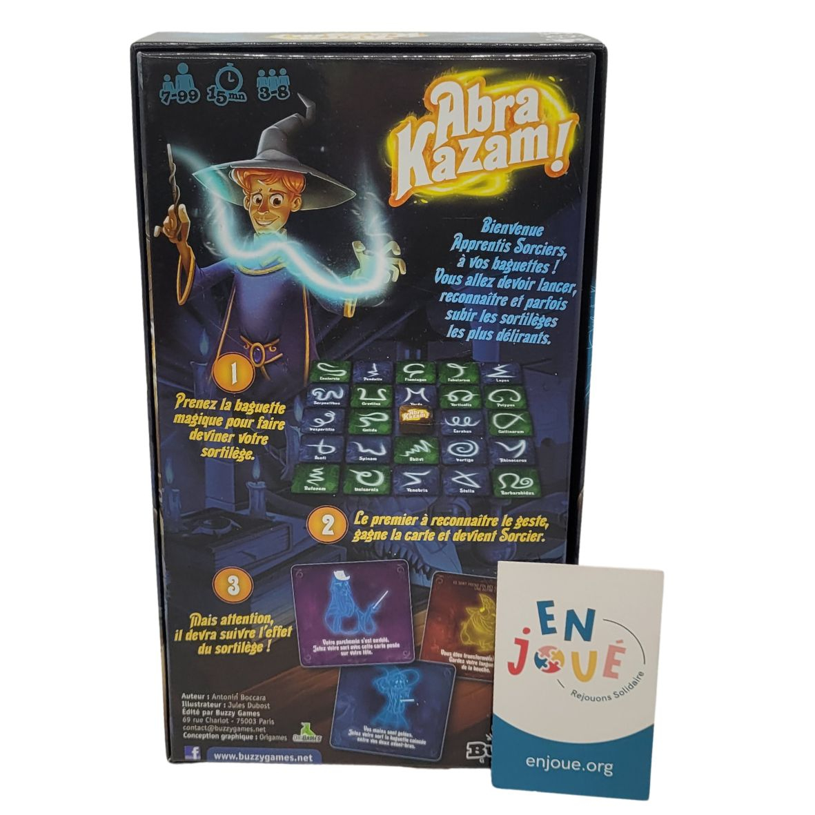 Voir photo 3 de Jeux d'ambiance - Abra Kazam - Buzzy games - A partir de 7 ans. Jeux d'ambiance - Abra Kazam - Buzzy games - A partir de 7 ans. Bon état reconditionné photo 3