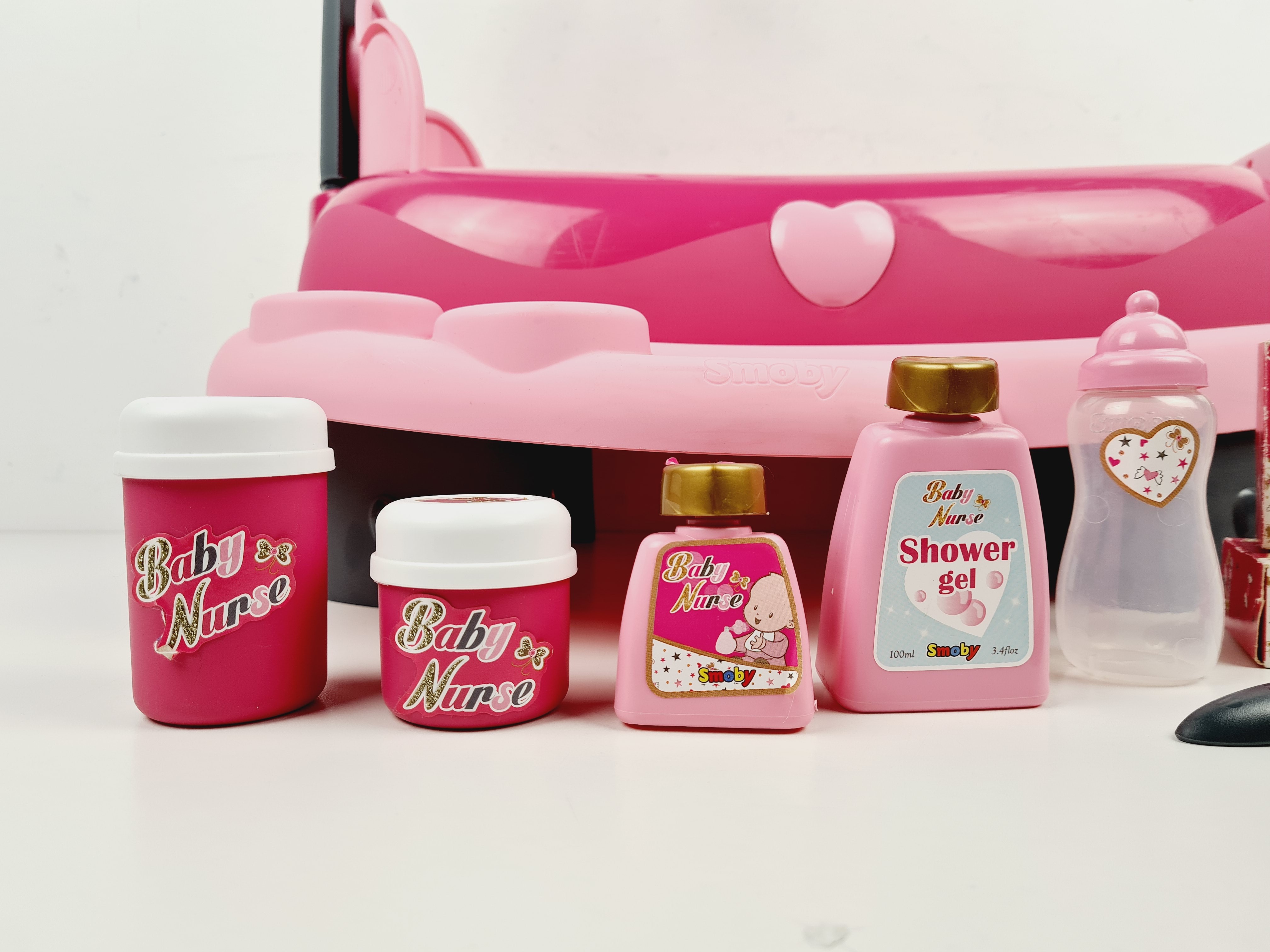Voir photo 10 de Jeux d'imitation - Baignoire rose pour poupée 38 cm avec accessoires - Smoby Jeux d'imitation - Baignoire rose pour poupée 38 cm avec accessoires - Smoby Bon état reconditionné photo 10
