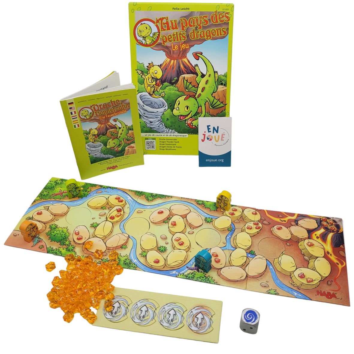 Jeux de société - Au pays des petits dragons - Haba - Des 3 ans. Très bon état reconditionné photo 2