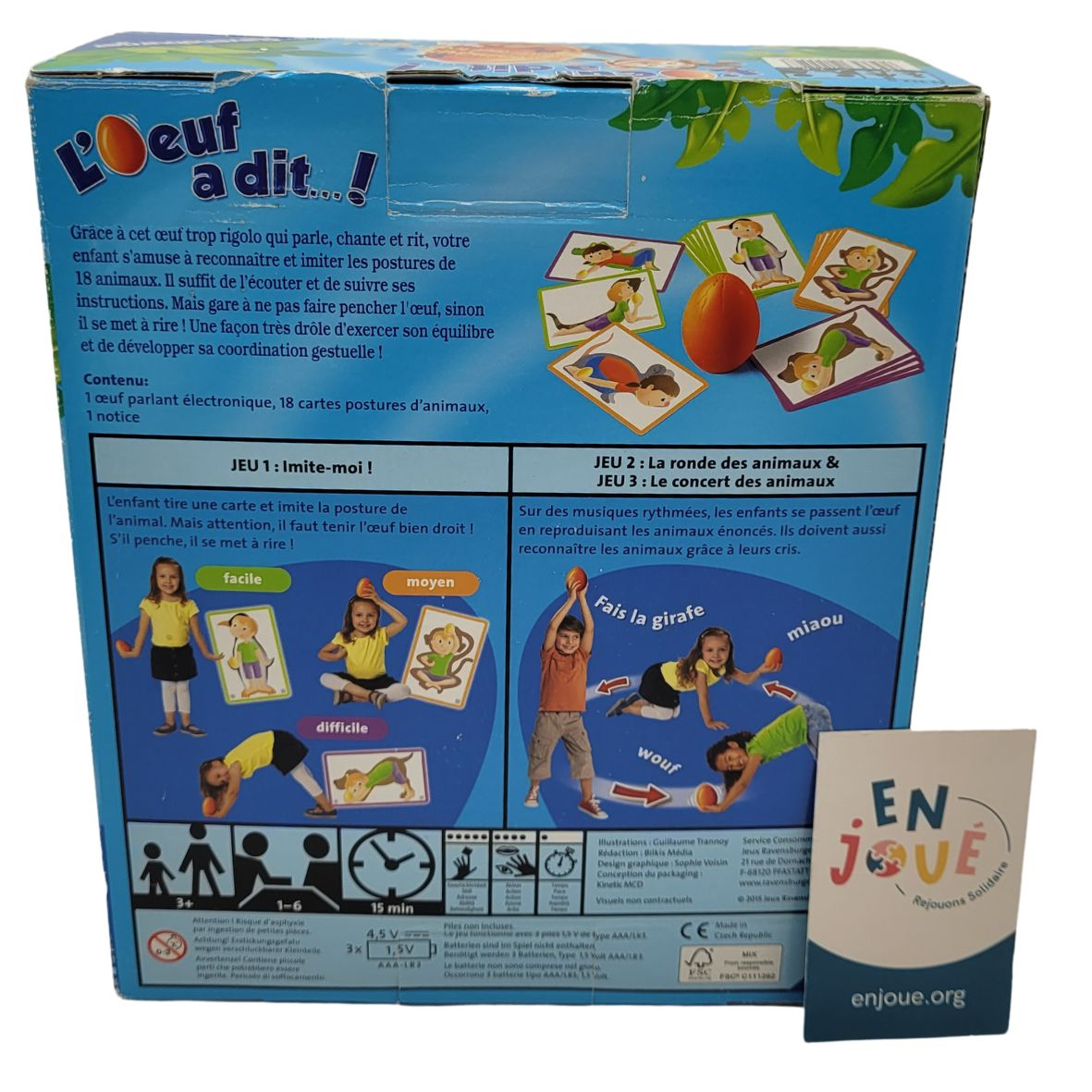 Voir photo 3 de Jeux éducatifs - L'œuf a dit... ! - Ravensburger -A partir de 3 ans. Jeux éducatifs - L'œuf a dit... ! - Ravensburger -A partir de 3 ans. Bon état reconditionné photo 3