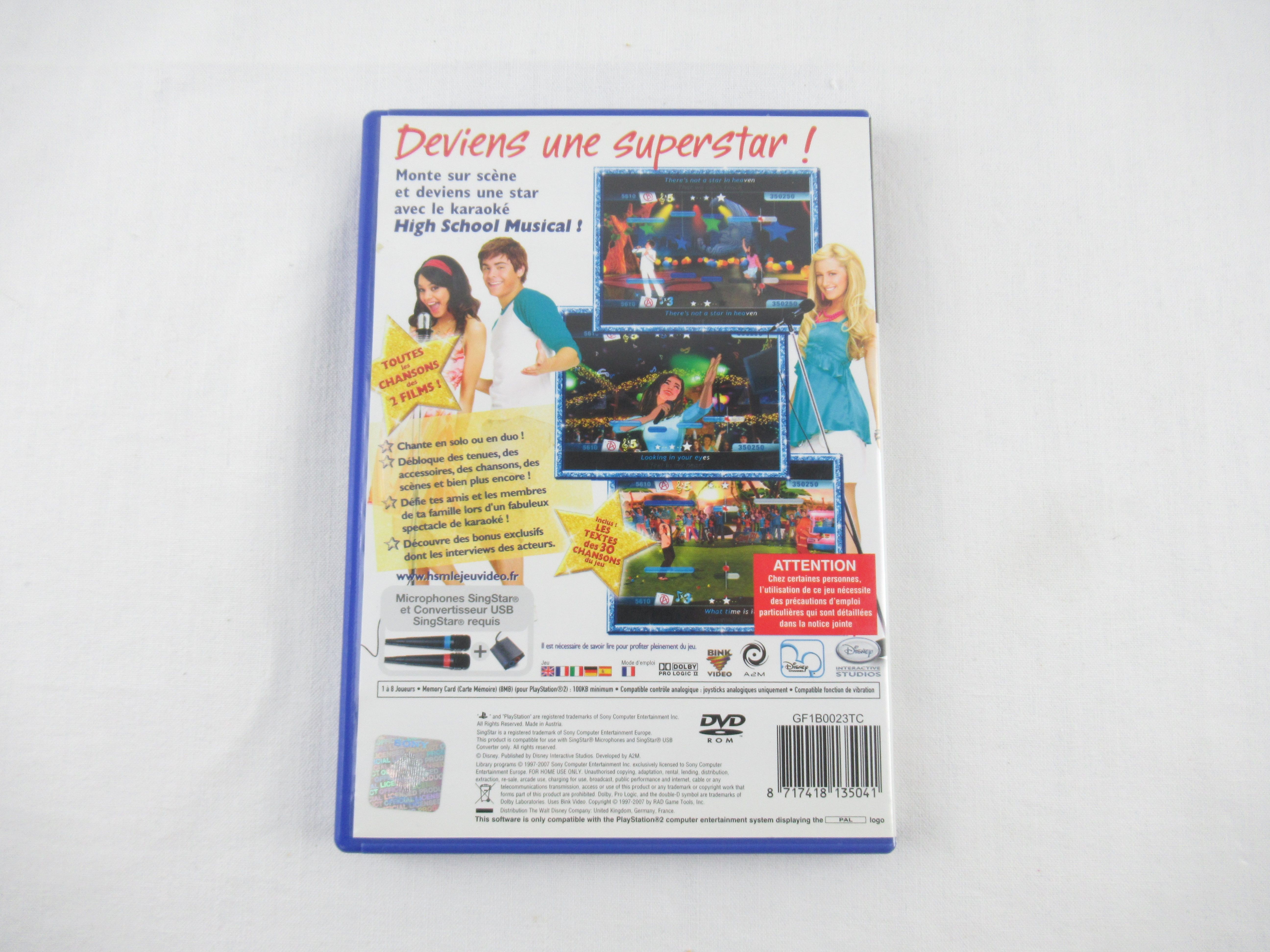 Voir photo 6 de Jeux High School Musical / Star Academy PlayStation 2 Jeux High School Musical / Star Academy PlayStation 2 Bon état reconditionné photo 6