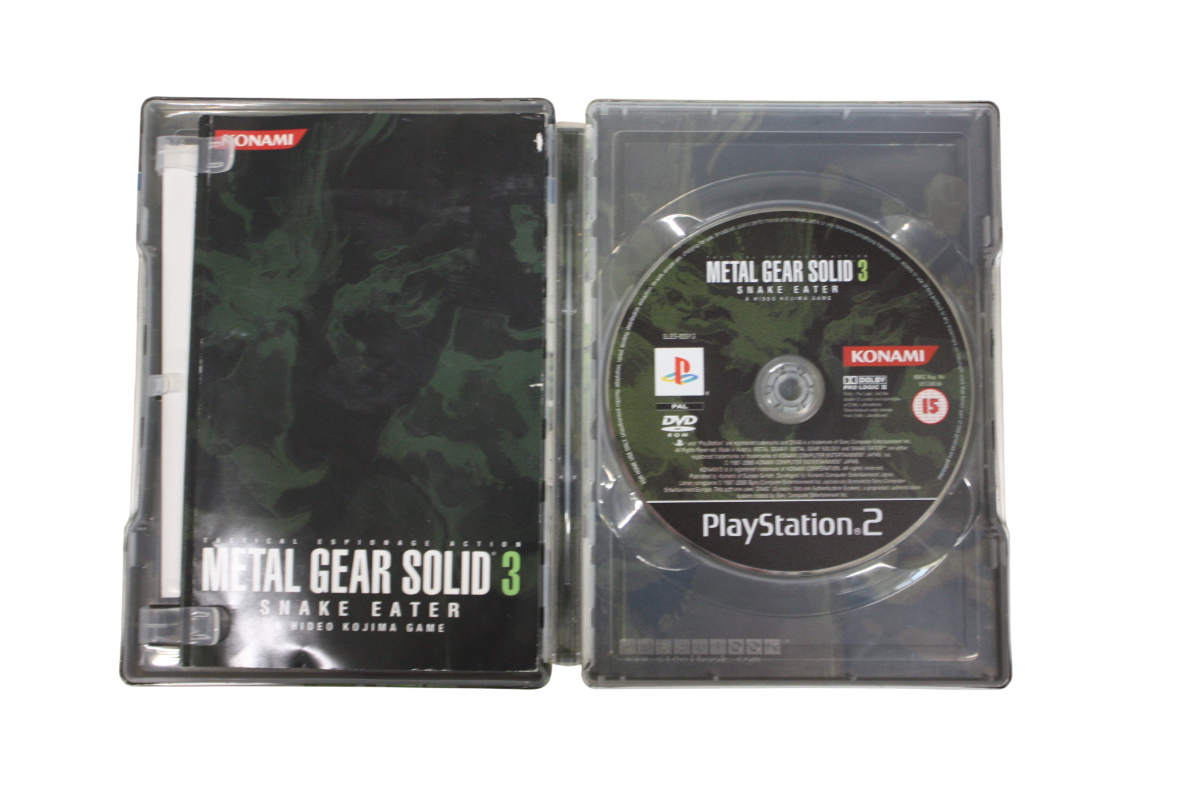 Voir photo 2 de Jeux PS2 Metal Gear Solid 3 Snake Eater Edition Métal Limitée Jeux PS2 Metal Gear Solid 3 Snake Eater Edition Métal Limitée reconditionné photo 2