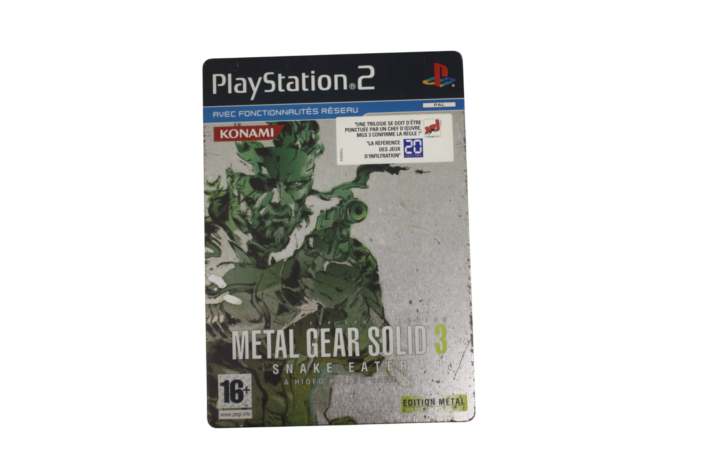Jeux PS2 Metal Gear Solid 3 Snake Eater Edition Métal Limitée - 15,00 € Jeux PS2 Metal Gear Solid 3 Snake Eater Edition Métal Limitée reconditionné disponible sur Label Emmaüs