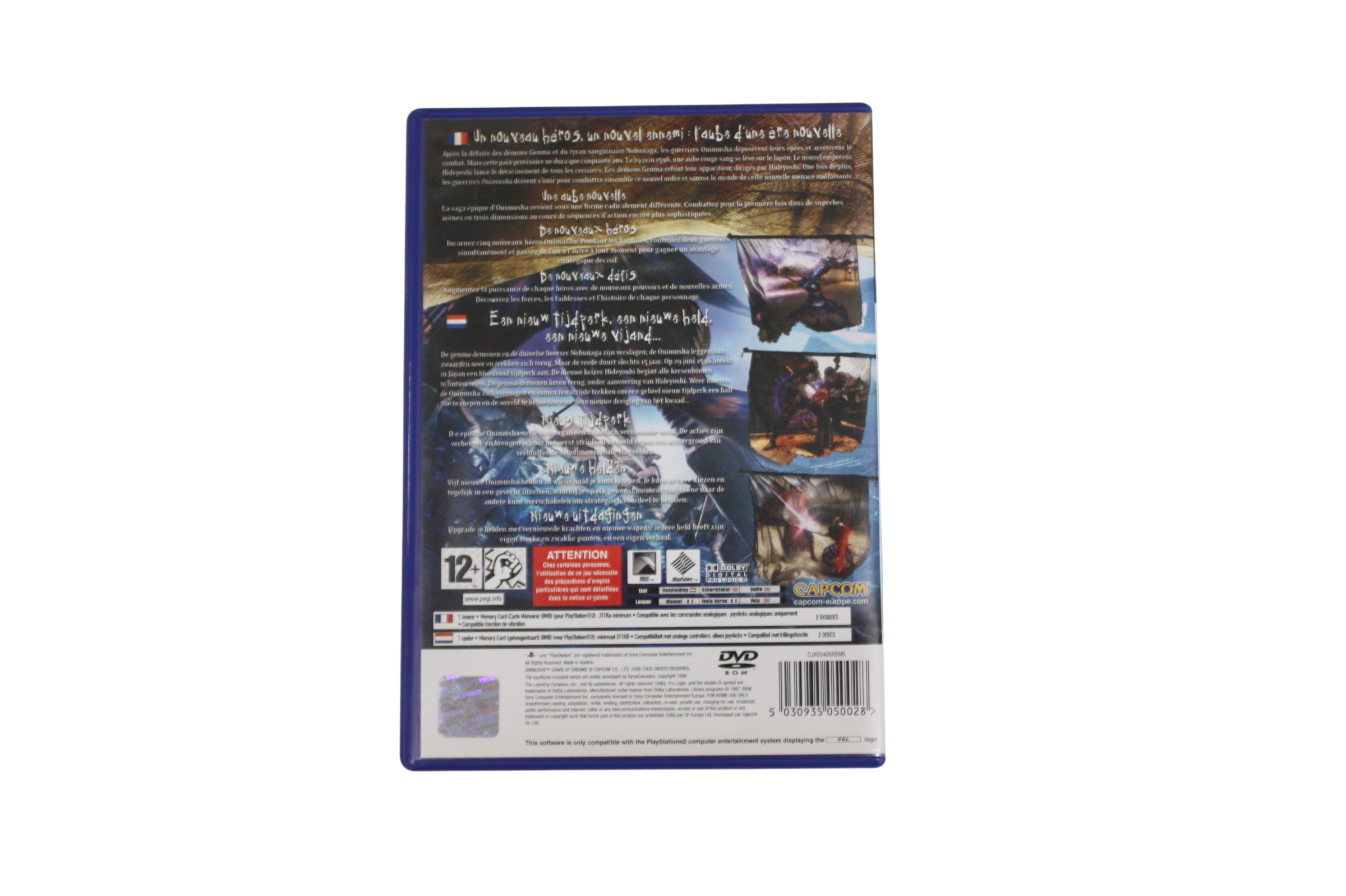 Voir photo 5 de Jeux PS2 Onimusha : Dawn of dreams Jeux PS2 Onimusha : Dawn of dreams État correct reconditionné photo 5