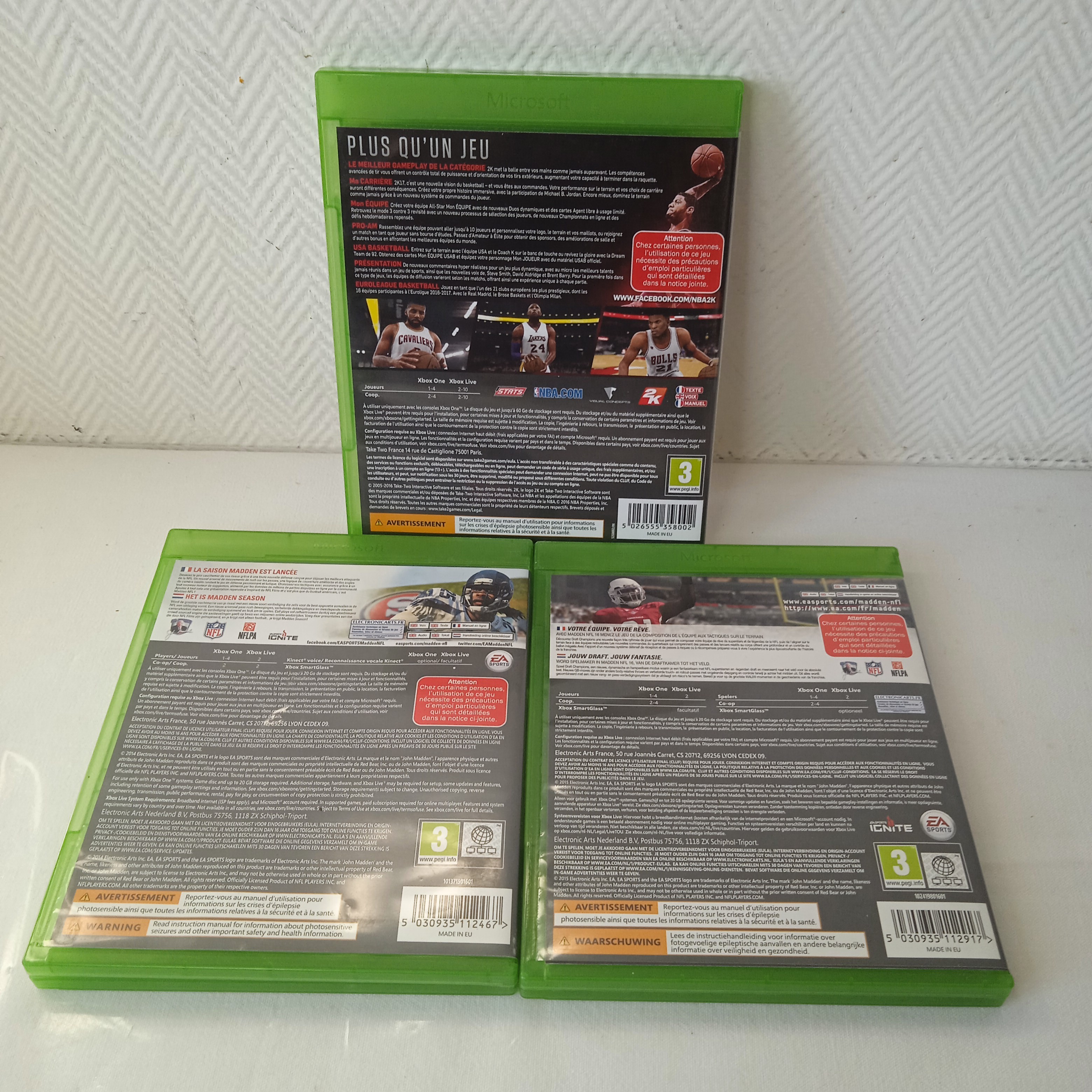 Voir photo 2 de Jeux XBOX ONE Lot de 3 Jeux XBOX ONE Lot de 3 Bon état reconditionné photo 2