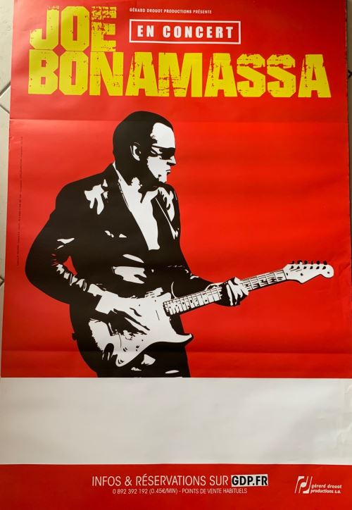 Joe BONAMASSA - En Concert 2019 - AFFICHE État correct reconditionné disponible sur Fnac