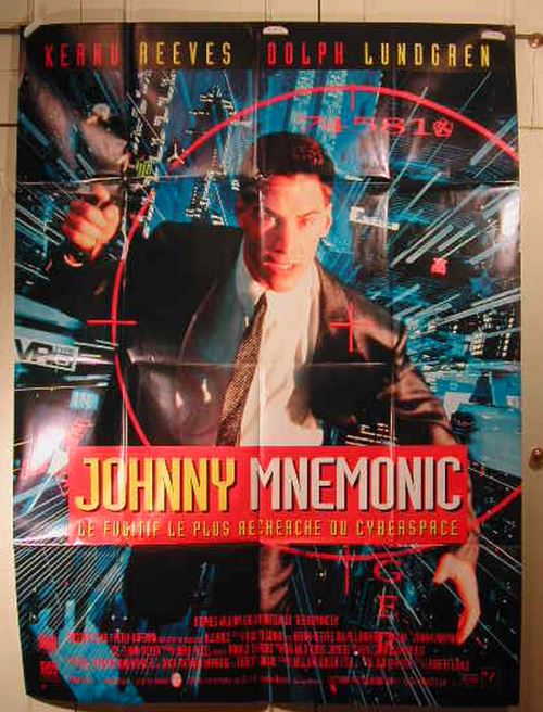 Johnny Mnemonic - affiche pliée - 116x158 cm - AFFICHE / POSTER État correct reconditionné disponible sur Fnac
