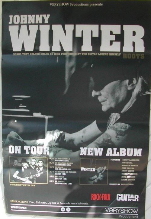 Johnny Winter - 40x60 cm - AFFICHE / POSTER État correct N/A reconditionné disponible sur Fnac