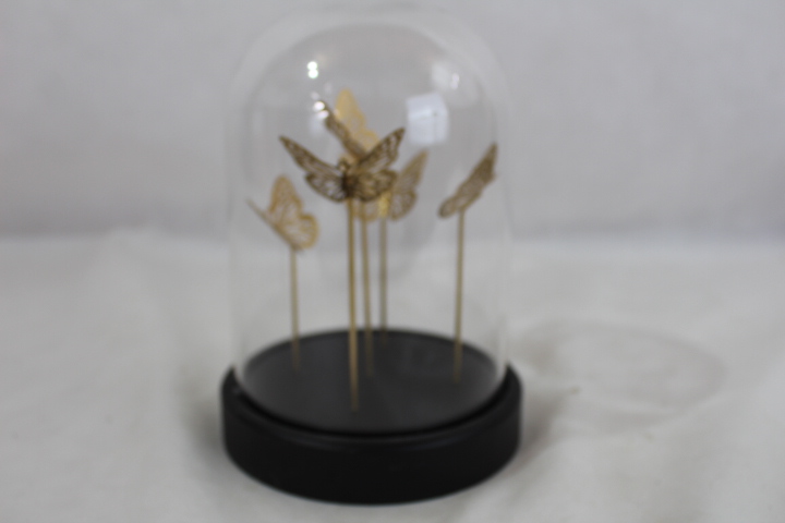 Jolie cloche en verre avec papillon Bon état - 12,50 € Jolie cloche en verre avec papillon Bon état reconditionné disponible sur Label Emmaüs