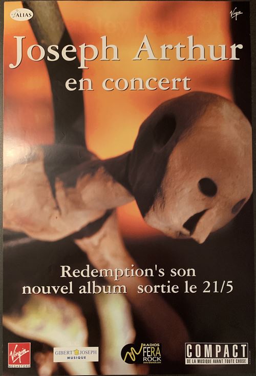 Joseph Arthur - Redemption's son - 40x60cm - Affiche État correct reconditionné disponible sur Fnac