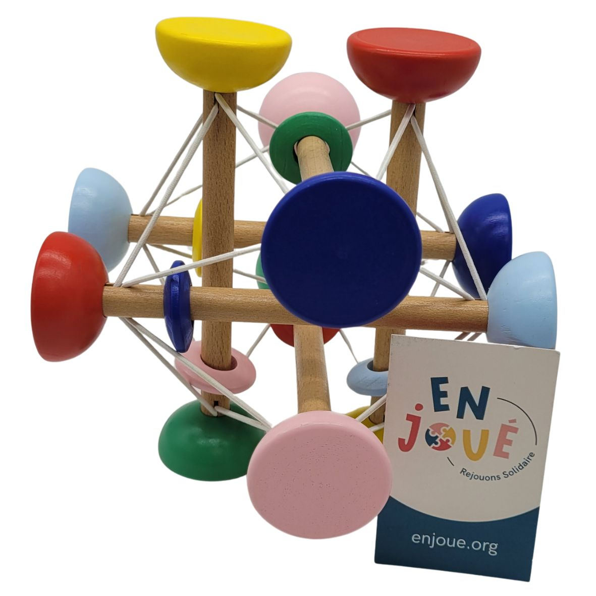 Voir photo 2 de Jouet en bois - Hochet activité de préhension multicolore - Oxybul - A partir de 3 mois. Jouet en bois - Hochet activité de préhension multicolore - Oxybul - A partir de 3 mois. Très bon état reconditionné photo 2