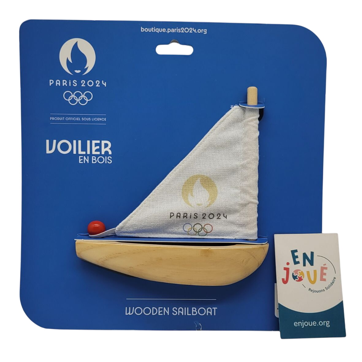 Jouet en bois - Petit Voilier Jeux Olympiques Paris 2024 Vilac. Parfait état - 11,00 € Jouet en bois - Petit Voilier Jeux Olympiques Paris 2024 Vilac. Parfait état reconditionné disponible sur Label Emmaüs