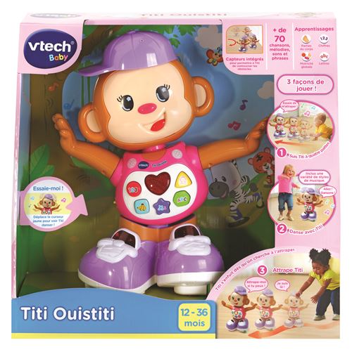Jouet interactif Vtech Baby Titi Ouistiti Rose État correct VTech Baby reconditionné disponible sur Fnac