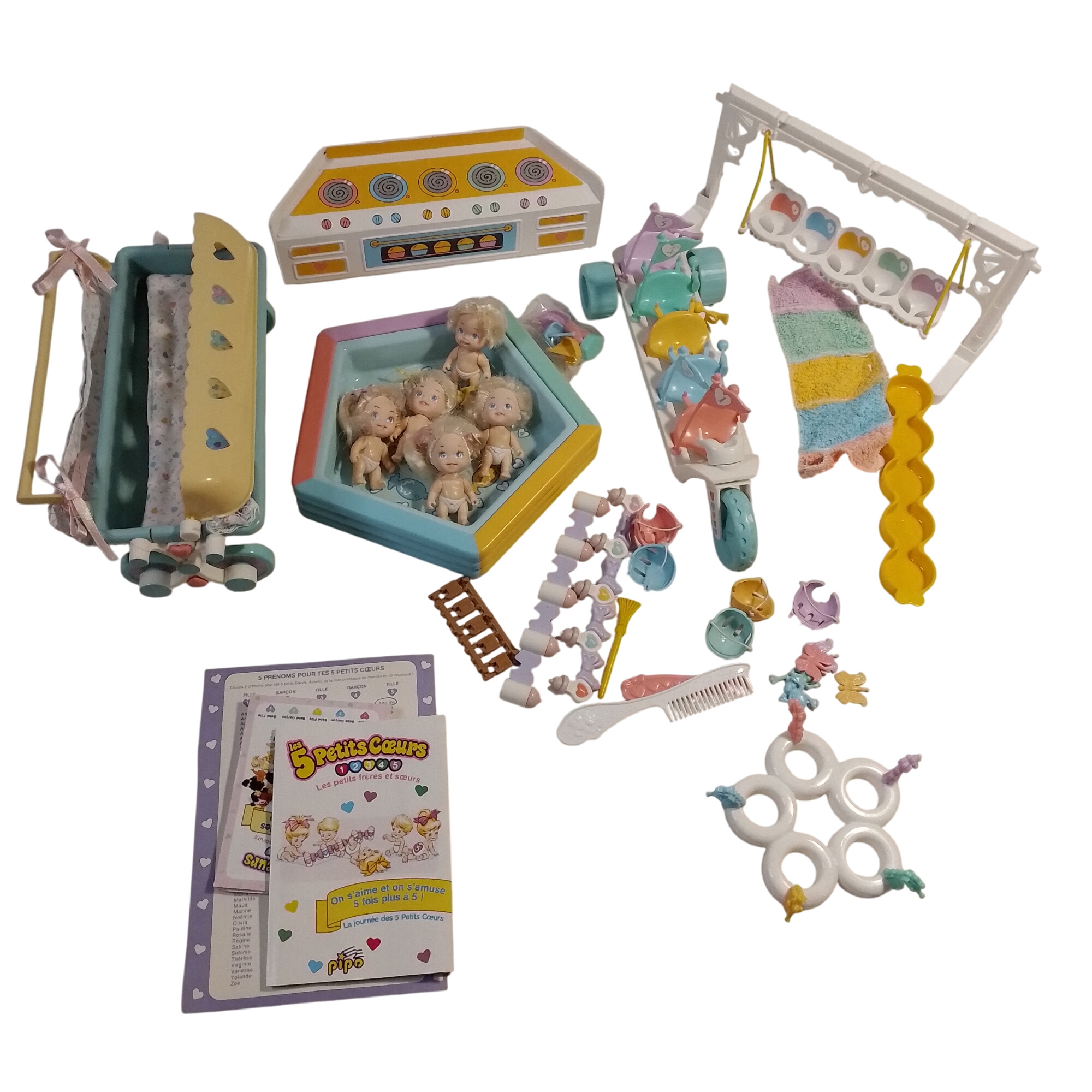 Jouet Le Quints, "les 5 petits coeurs" de TYCO, PIPO, vintage Bon état - 40,00 € Jouet Le Quints, "les 5 petits coeurs" de TYCO, PIPO, vintage Bon état reconditionné disponible sur Label Emmaüs