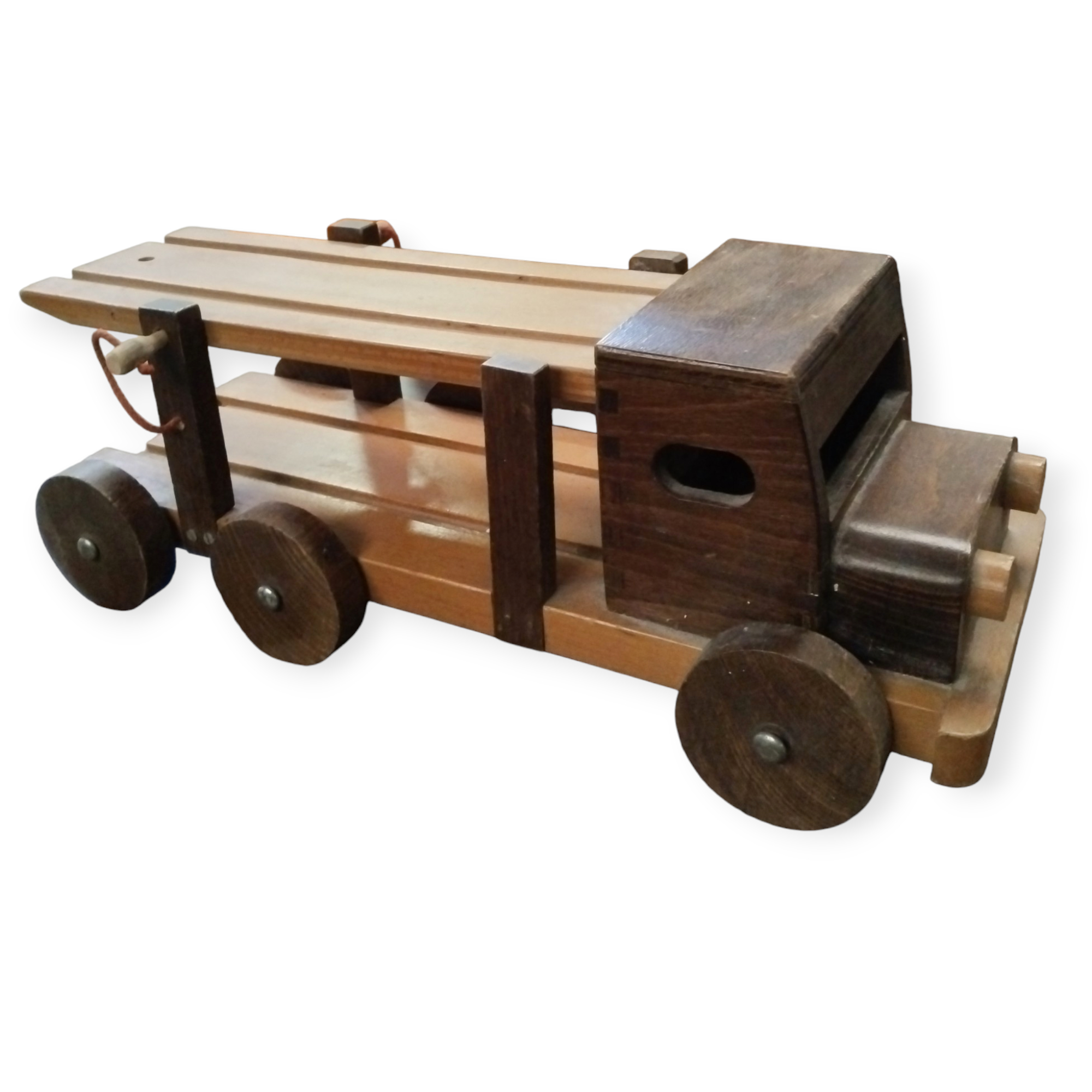 Voir photo 6 de Jouet Vintage en bois Camion et voiture Jouet Vintage en bois Camion et voiture Très bon état reconditionné photo 6