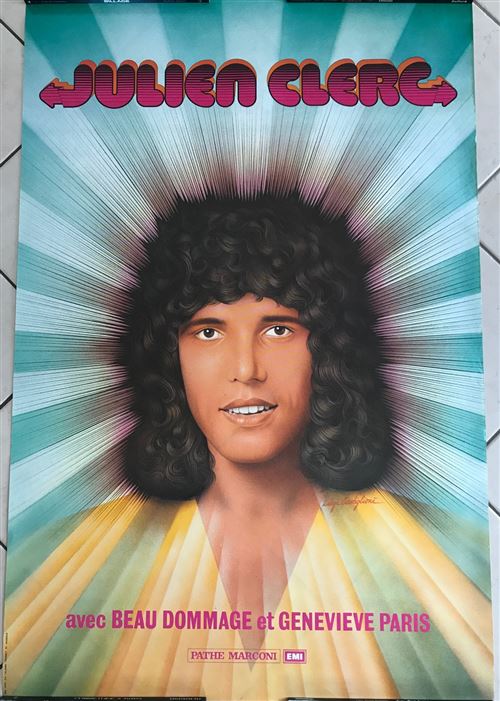 Julien CLERC - Beau Dommage - 40x60cm - Affiche État correct N/A reconditionné disponible sur Fnac