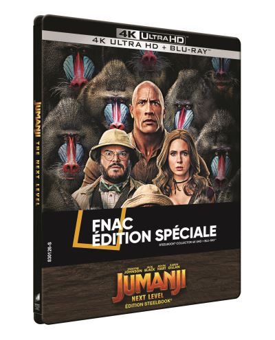 Jumanji : Next Level SteelBook® Edition Spéciale Fnac Blu-ray 4K Ultra HD État correct - 48,18 € Jumanji : Next Level SteelBook® Edition Spéciale Fnac Blu-ray 4K Ultra HD État correct reconditionné disponible sur Fnac