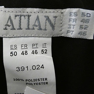 Voir photo 4 de Jupe noire à volants plissés - Femme - Atian - Taille 48 Jupe noire à volants plissés - Femme - Atian - Taille 48 Bon état reconditionné photo 4