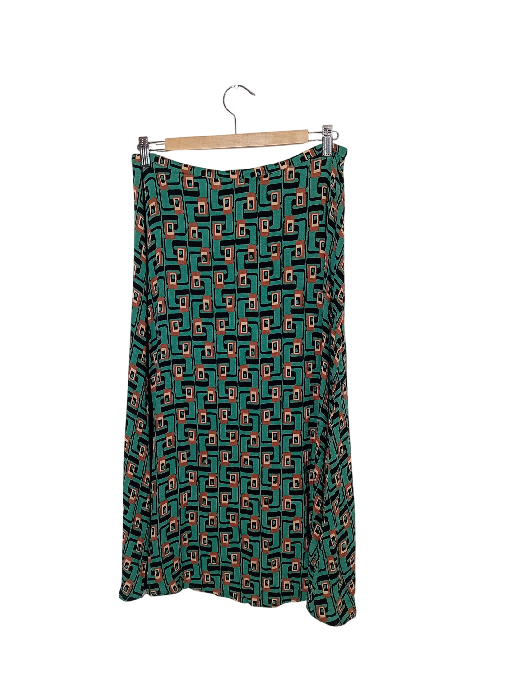 Acheter Jupe Trapèze À Motif Géométrique King Louie (T5980) Très bon état - 17,00 € Jupe Trapèze À Motif Géométrique King Louie (T5980) Très bon état reconditionné disponible sur Label Emmaüs