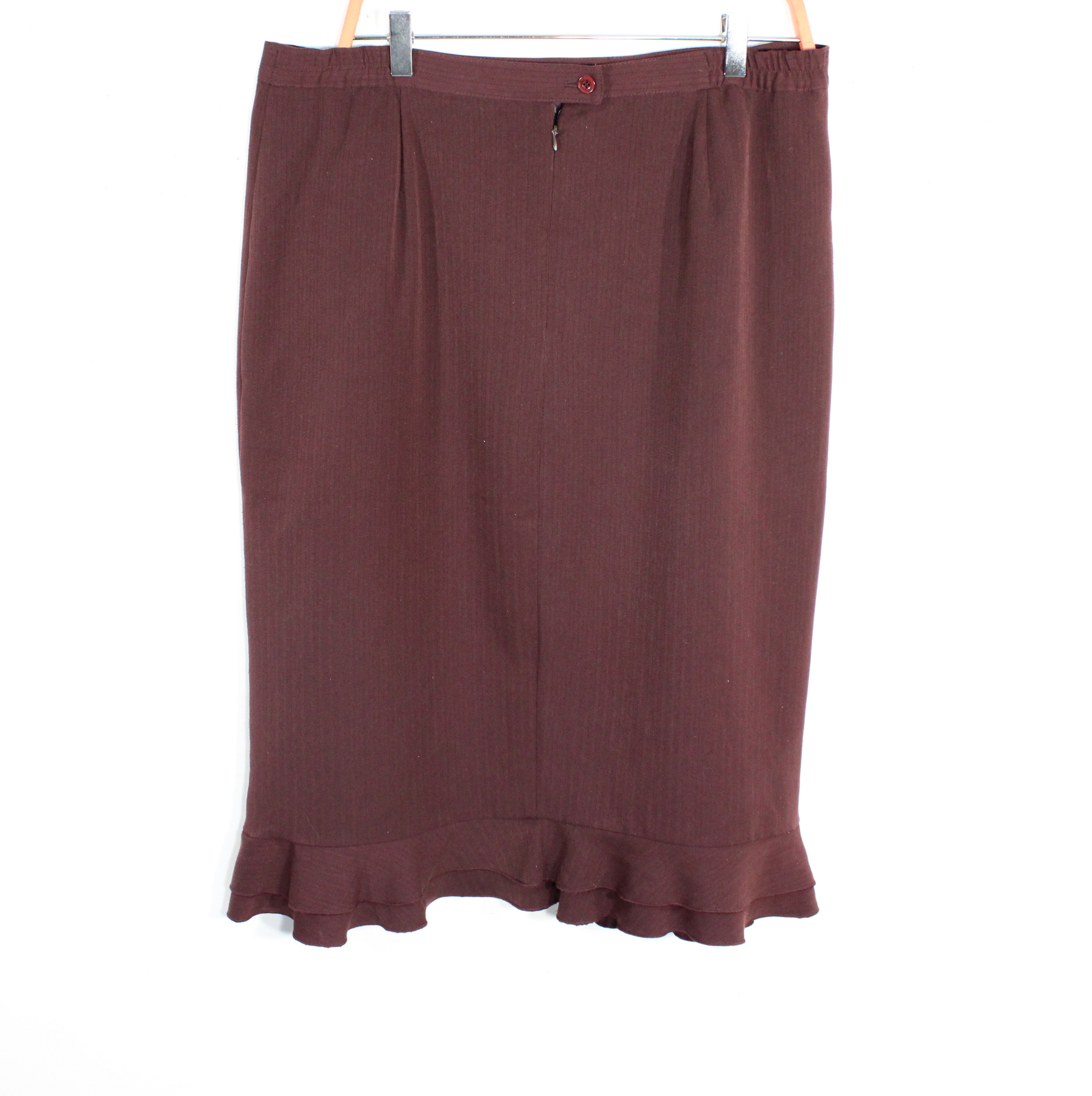 Voir photo 2 de Jupe Vintage Aubergine CATY JANE Taille 46 Jupe Vintage Aubergine CATY JANE Taille 46 Bon état reconditionné photo 2