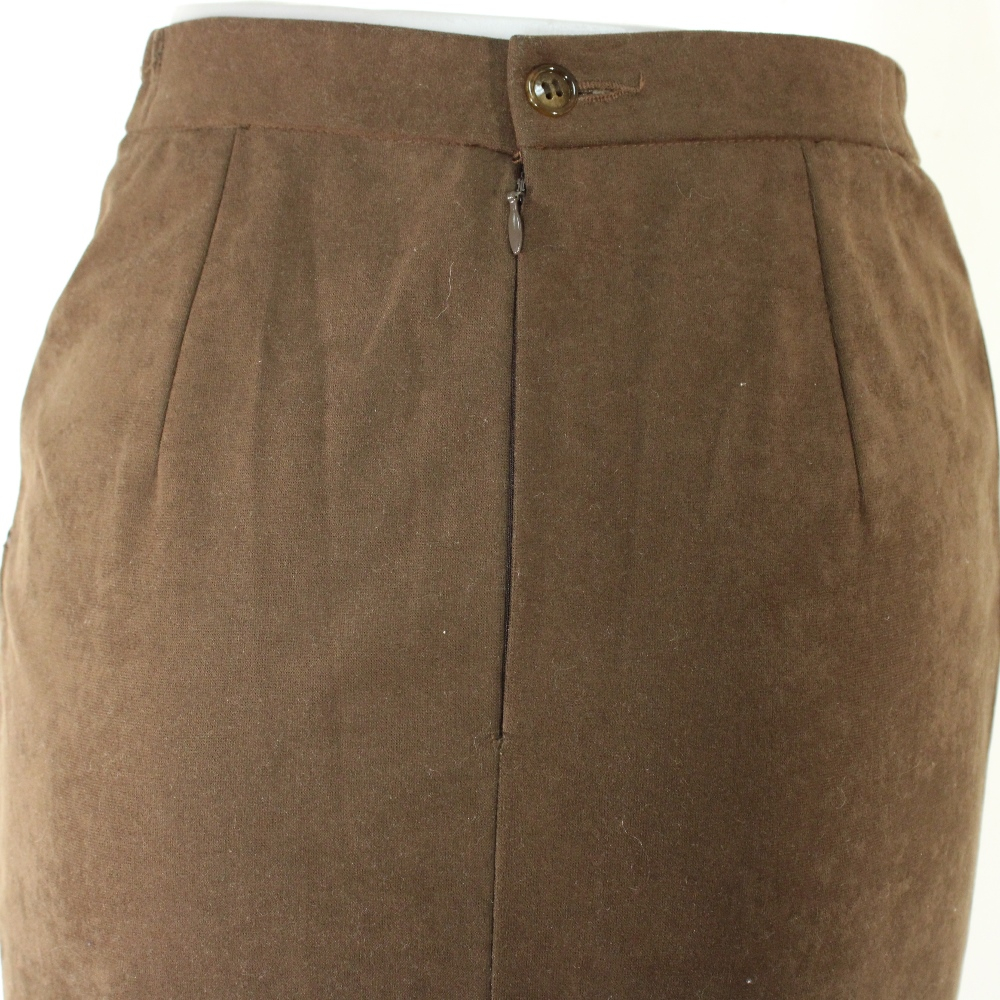 Voir photo 4 de Jupe Vintage Marron KARTING Taille Estimée 32 Jupe Vintage Marron KARTING Taille Estimée 32 Bon état reconditionné photo 4