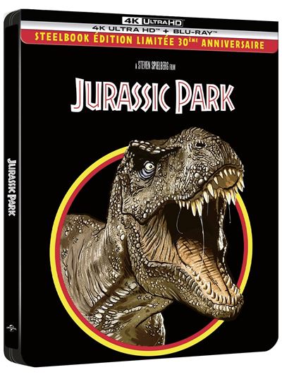 Jurassic Park Édition 30ème Anniversaire SteelBook® Blu-ray 4K Ultra HD État correct reconditionné disponible sur Fnac