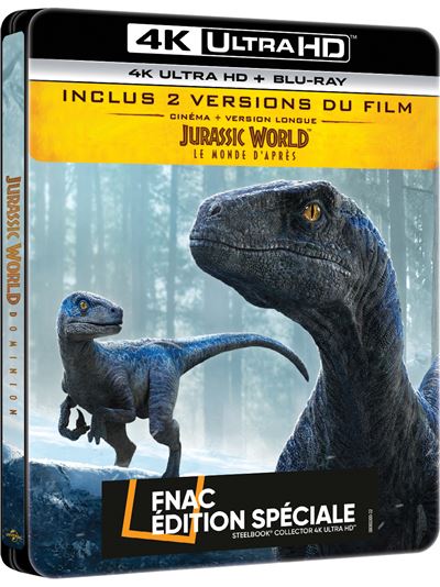 Jurassic World : Le Monde d'après Édition Spéciale Fnac SteelBook® Blu-ray 4K Ultra HD État correct reconditionné disponible sur Fnac