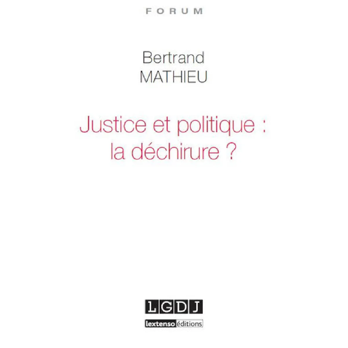 Justice et politique : la déchirure ? État correct - 11,25 € Justice et politique : la déchirure ? État correct N/A (Il ne s'agit pas d'une marque reconditionné disponible sur Rue du Commerce Seconde Vie