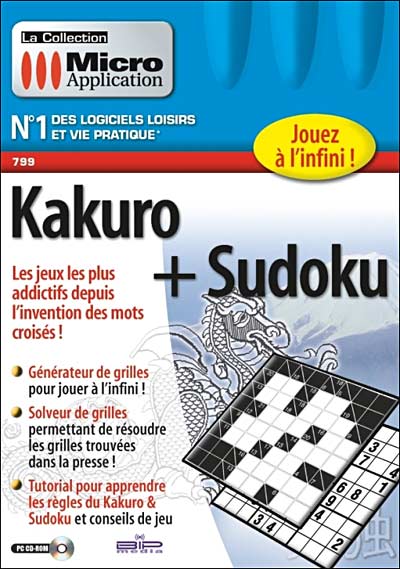 Acheter Kakuro + Sudoku État correct - 13,00 € Kakuro + Sudoku État correct Avanquest reconditionné disponible sur Fnac