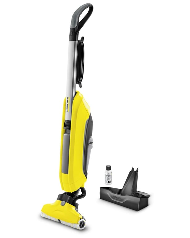 Kärcher FC 5 Sans sac 460 W Noir, Argent, Jaune - Excellent état Parfait état Kärcher reconditionné disponible sur Pixmania