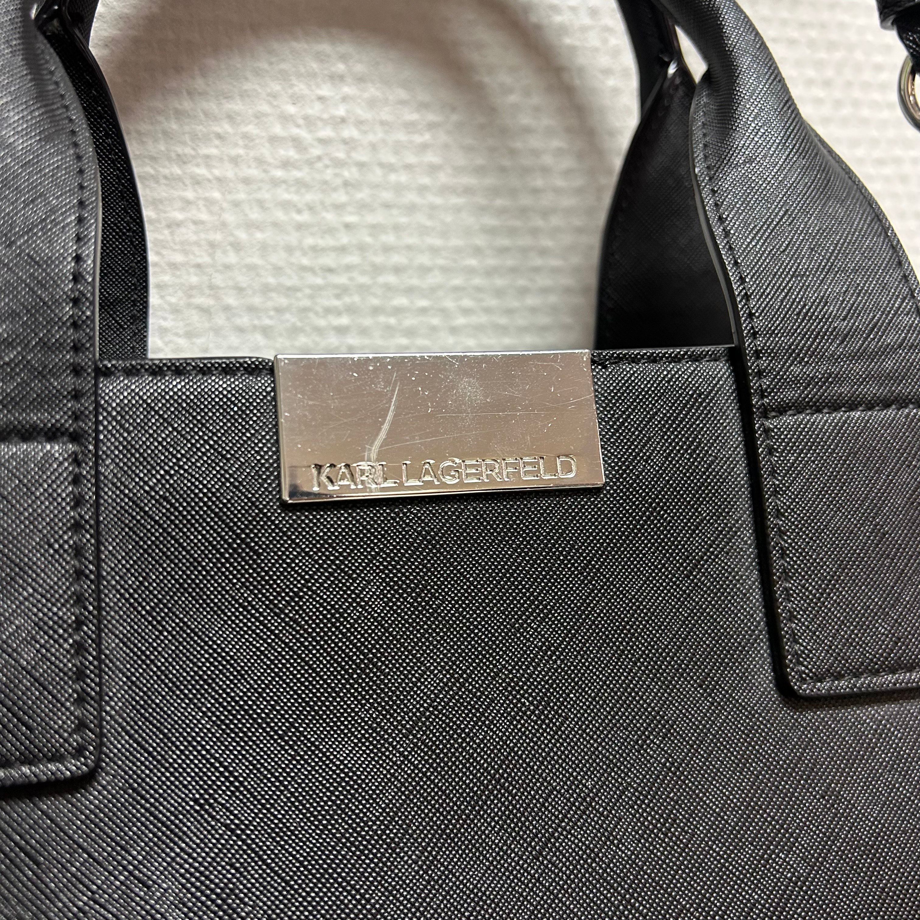 Voir photo 5 de Karl Lagerfeld - Sac à main - Cuir noir Karl Lagerfeld - Sac à main - Cuir noir Très bon état reconditionné photo 5