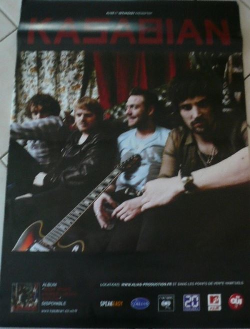 KASABIAN - 70x100 cm - AFFICHE / POSTER État correct N/A reconditionné disponible sur Fnac