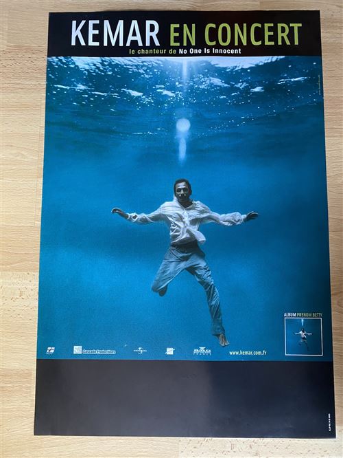 Kemar - En concert - Prenom Betty - 40x60cm - Affiche État correct N/A reconditionné disponible sur Fnac