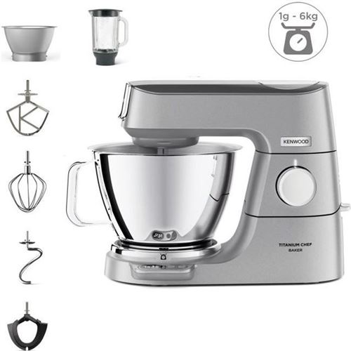 Kenwood Titanium Chef Baker KVC85.124SI - Robot pâtissier - 1200 Watt - argent État correct N/A reconditionné disponible sur Fnac | Dero