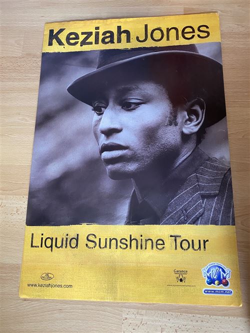 Keziah Jones - Liquid Sunshine Tour - 40x60cm - Affiche État correct reconditionné disponible sur Fnac