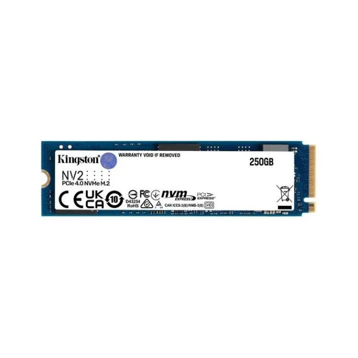 KINGSTON TECHNOLOGY Disque dur - SSD NV2 - 250Go - M.2 2280 PCIe 4.0 NVMe - Bleu Reconditionné - 99,00 € KINGSTON TECHNOLOGY Disque dur - SSD NV2 - 250Go - M.2 2280 PCIe 4.0 NVMe - Bleu Reconditionné Kingston Technology reconditionné disponible sur Cdiscount Seconde Vie
